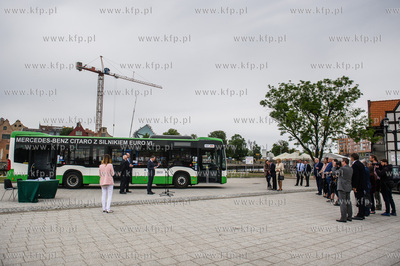 Gdansk. Olowianka. Uroczystosc podpisania umowy na...