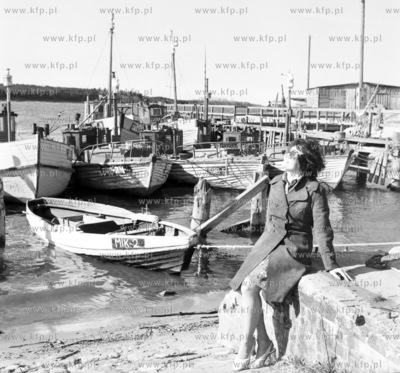 Przystan rybacka nad Wisla ( przekop ) w Mikoszewie....