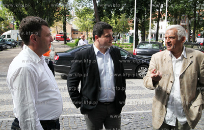 Sopot. Przewodniczacy Parlamentu Europejskiego prof....