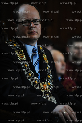 Gdansk. Dwor Artusa. Wreczenie Medali sw. Wojciecha...