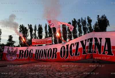 Gdansk. Plac Solidarnosci.  Wiec wyborczy Jaroslawa...