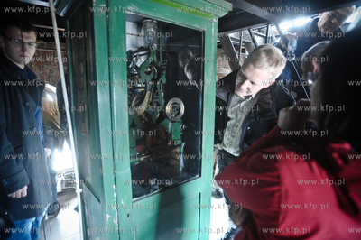 Zwiedzanie wiezy Dworca Glownego w Gdansku. Podczas...