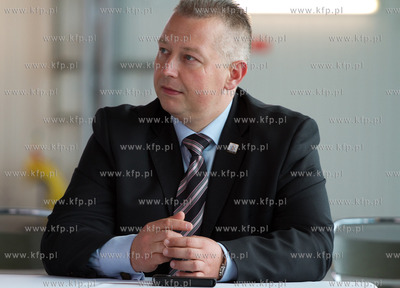 Gdansk. Rebiechowo.Konferencja prasowa przed przylotem...