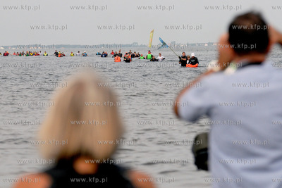 XII edycja Marszu Sledzia przez Zatoke Pucka na trasie...