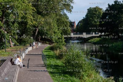 Bulwary nad Słupią w Słupsku. 22.08.2023. Fot. Konrad...