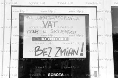 Wprowadzenie podatku VAT w Polsce nie zmienilo cen...