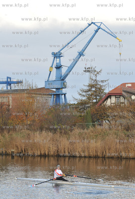Gdansk. Plonia Wielka dawne Pleniewo. Martwa Wisla...