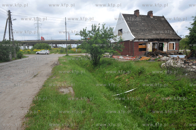 Gdansk, Rudniki. Prace przygotowawcze do budowy drogi...