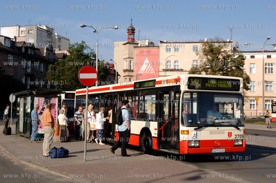 Gdansk Wrzeszcz. Przystanki autobusowe komunikacji...