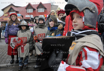 Orszak Trzech Kroli w Zukowie na Kaszubach. 6.01.2013...