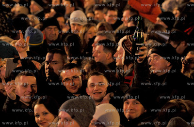 Sylwester POLSATEM na skwerze Kosciuszki w Gdyni. 31.12.2013...