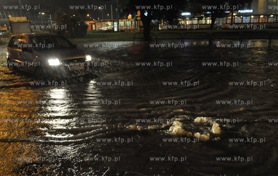 Gdańsk Wrzeszcz. Zalana po obfitych opadach deszczu...