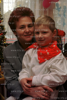    Danuta Walesowa z wnukiem Michalem ( syn Słąwka...