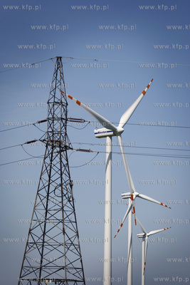 Elektrownia wiatrowa w okolicach Jastrzebiej Gory....