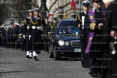 Gdynia.  Uroczystosci zalobne dowodcy Marynarki Wojennej...