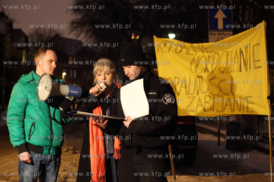 Manifestacja młodziezowki Ruchu Palikota, Partii Zieloni...