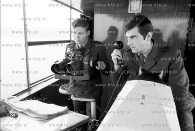 Straznica Wojsk Ochrony Pogranicza WOP w porcie gdynskiem....