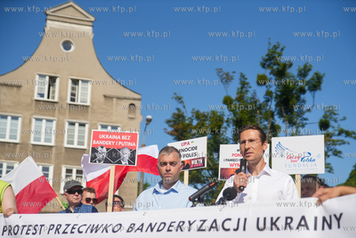 Targ Rybny w Gdańsku Protest aktywistów z Fundacji...