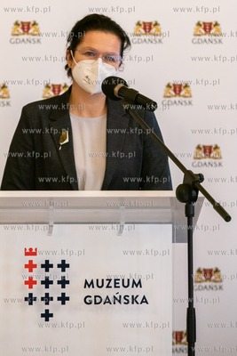 Gdańsk, Ratusz Głównego Miasta. Spotkanie prasowe...