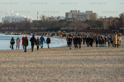 Plaża w Sopocie. 12.02.2022 / fot. Anna Rezulak /...