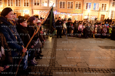 Gdansk. Dlugi Targ. Betlejemskie Swiatlo Pokoju 2011....