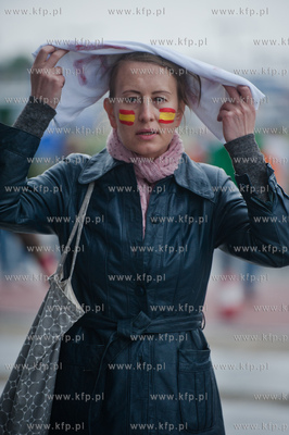 Gdansk Arena. Kibice wchodza na mecz mistrzostw Europy...
