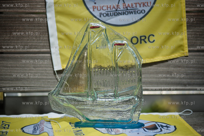 Gdansk. Pobrzeze Rybackie. Konferencja prasowa poprzedzająca...