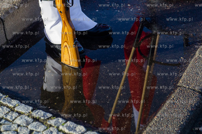 Gdansk. Plac Solidarnosci. Obchody 70. rocznicy zakonczenia...