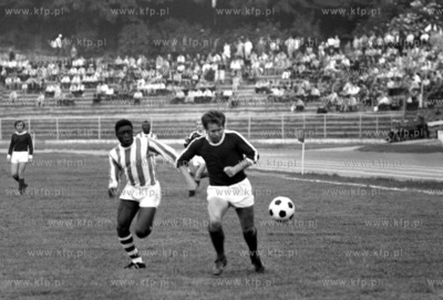 Mecz na stadionie Lechii Gdansk. 10.07.1972 Lipiec...