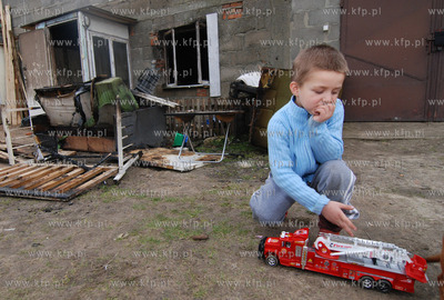 5-letni Sebastian Miszkowski ze wsi Barlomino w gminie...