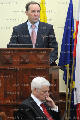 Sesja Sejmiku Wojewodztwa Pomorskiego. Podczas obrad...