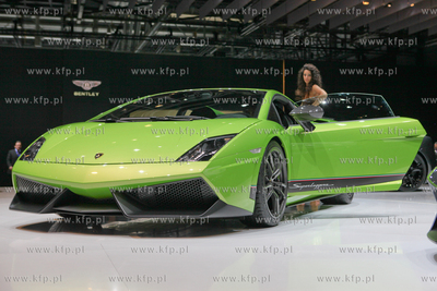 Targi motoryzacyjne w Genewie. Nz. Lamborghini Gallardo
03.03.2010
fot....