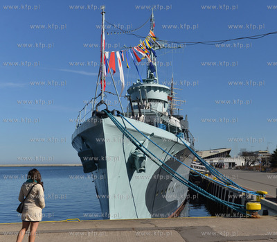 Gdynia. Gala banderowa na ORP Blyskawica z okazji 15...