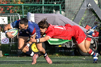 Sopot. Stadion Ogniwo Sopot. Ekstraliga rugby. Mecz...