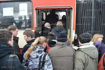 Pozegnanie z autobusem miejskim Ikarus w Gdansku. Przez...