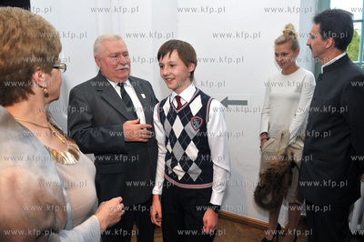 Urodziny Lecha Walesy w Palacu Opatow w Gdansku Oliwie....