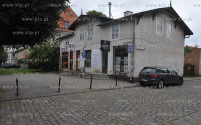 Gdansk Oliwa. Dom na rogu ul. Opata Jacka Rybinskiego...