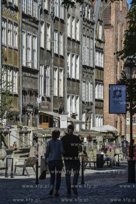 Gdańsk Głowne Miasto. Ulica Świętego Ducha, 5.07.2018...