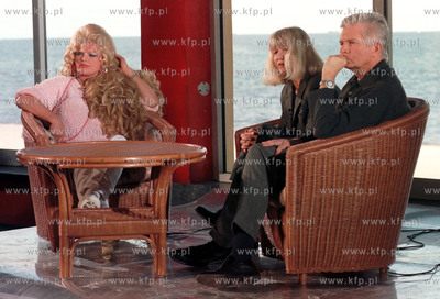 Violetta Villas i Krzysztof Szewczyk podczas nagrywania...