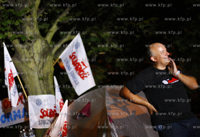 Sopot. Kilkudziesieciu zwiazkowcow ze stoczni Gdansk...