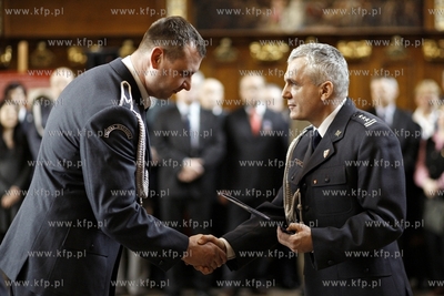 Gdańsk. Dwór Artusa. Święto Służby Więzienne...