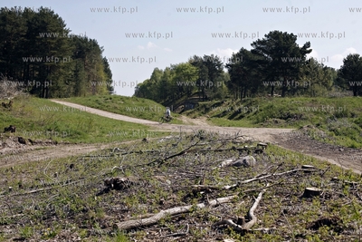 Trasa przyszlej Pomorskiej Kolei Metropolitalnej. Nz....