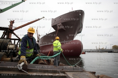 Stocznia Remontowa Shipbuilding SA. w Gdansku. Wodowanie...