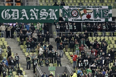 PGE Arena. Cwiercfinal Pucharu Polski w pilce noznej....