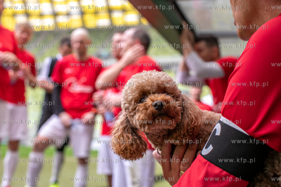 Stadion Gdańsk. Mecz towarzyski drużyn piłkarskich...