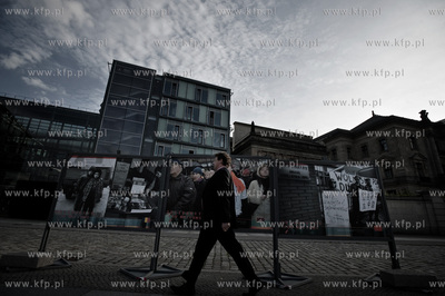 Wystawa pt. Solidarnosc Narodow, nieopodal Reichstagu,...