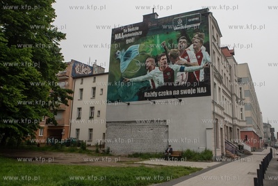 Gdańsk Wrzeszcz, Al. Grunwaldzka. Mural Grupy Lotos,...