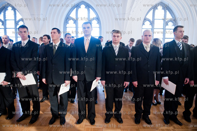 Wielki Refektarz Muzeum Narodowego w Gdansku. Slubowanie...