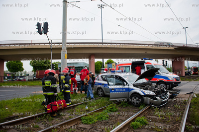 Gdansk. Skrzyzowanie ulic Siennickiej oraz Dlugie Ogrody....
