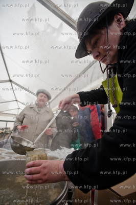 Gdansk. Targ Weglowy. Wielka Sobota. Sniadanie wielkanocne...